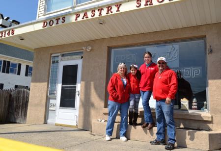 Jane, Sarah, Emma and Greg Rodriguez are preparing for the March 28 opening of Dot's Pastry Shop on weekends at 31st Street and Asbury Avenue in Ocean City.