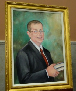 Portrait of Chris Maloney by Nancy Palermo, who was unable to attend the dedication due to illness.