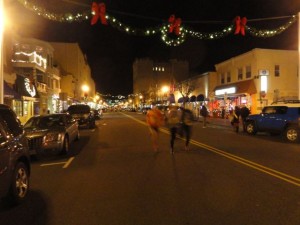 The inaugural Downtown Holiday Dash in Ocean City, NJ, covered a one-mile course under the holiday lights of Asbury Avenue.