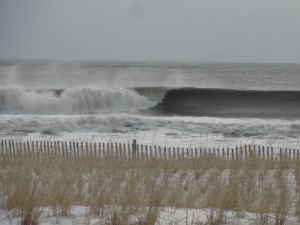 Clean surf on Tuesday morning at Fourth Street in Ocean City, NJ.