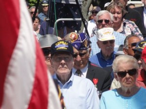 An overflow crowd of veterans, visitors and community members attended Monday's ceremony.