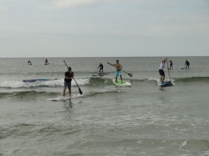 Memorial Beach Challenge in ocean City NJ paddleboard