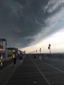 Jeff Pinkerton passed along another photo from Tuesday's storm on the Ocean City Boardwalk.