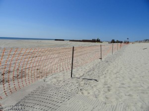 An area comprised of most of 51st Street Beach is sectioned off on Thursday afternoon.