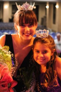Miss Ocean City Shannon Wallace and Little Miss Ocean City Sarah Rodriguez.