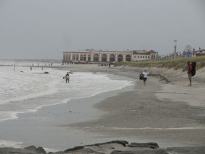The beach at Fifth Street is nearly gone — even at a mid-tide — but will be part of a renourishment project this fall.