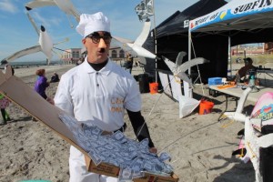 Ron Curio took honors as 'King Kook' in the fourth annual Spooks N Kooks Costumed Surfing Contest on Oct. 10.