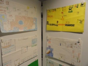 Designs of what fourth-graders see as the ideal historical museum for Ocean City.