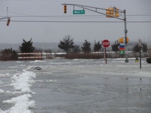Most of West Avenue south of 34th Street was underwater on Saturday.