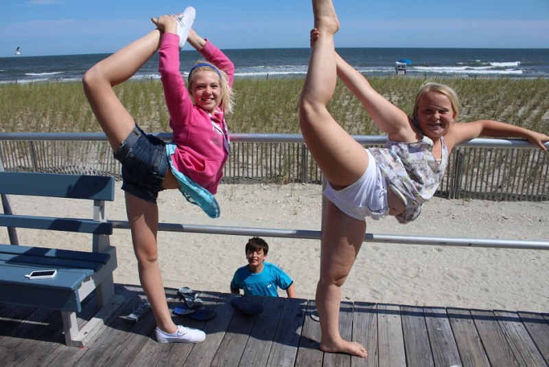 Maddie (left) and Jac limber.4