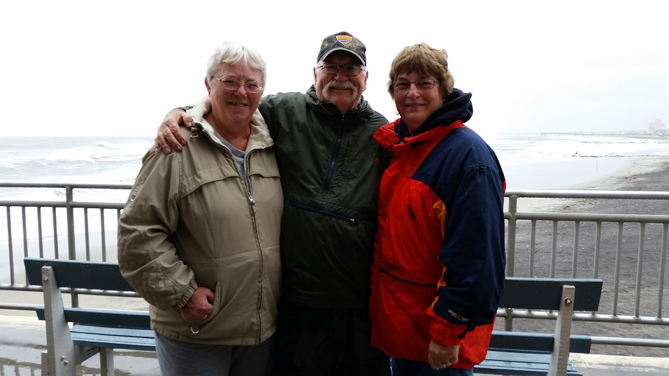 From left, June and Mike Adams, of Sellersville, Pa., and their friend, Joyce Sleeter, of Telford, Pa., were down at the shore for a getaway weekend.