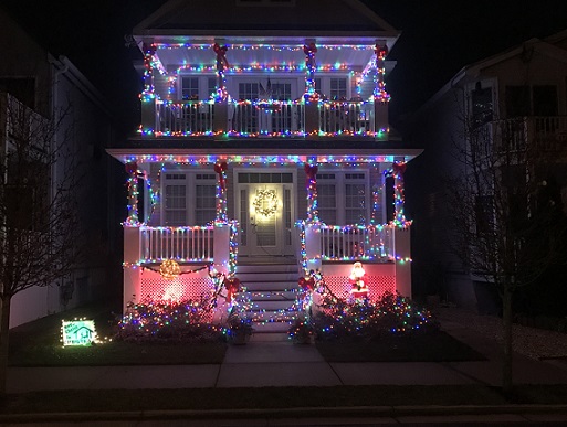 This home on Asbury really maxed it out while still Keeping Christ in Christmas.