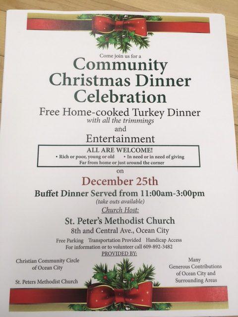 Free Community Christmas Dinner~ St Peter's Church | OCNJ Daily