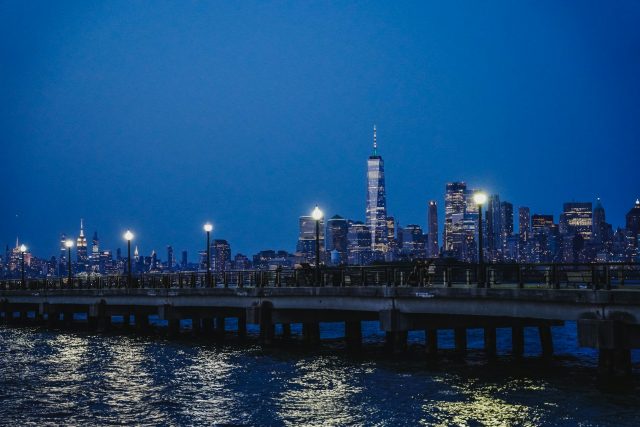 Jersey City at night supporting factors in substance use trends in New Jersey